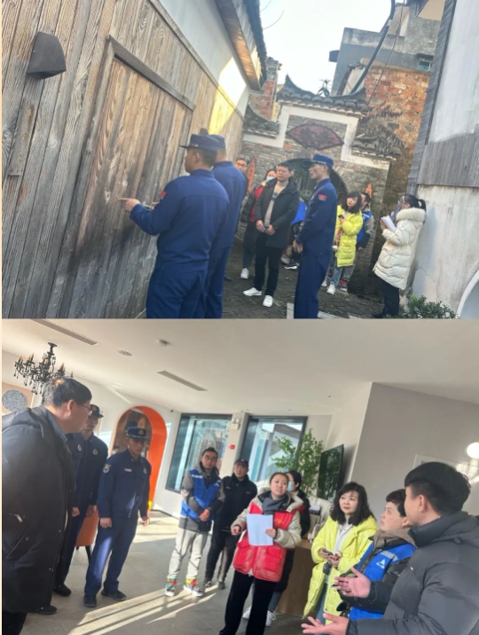 井巷物業(yè)公司聯(lián)合消防救援站、社區(qū)開展安全隱患大排查工作